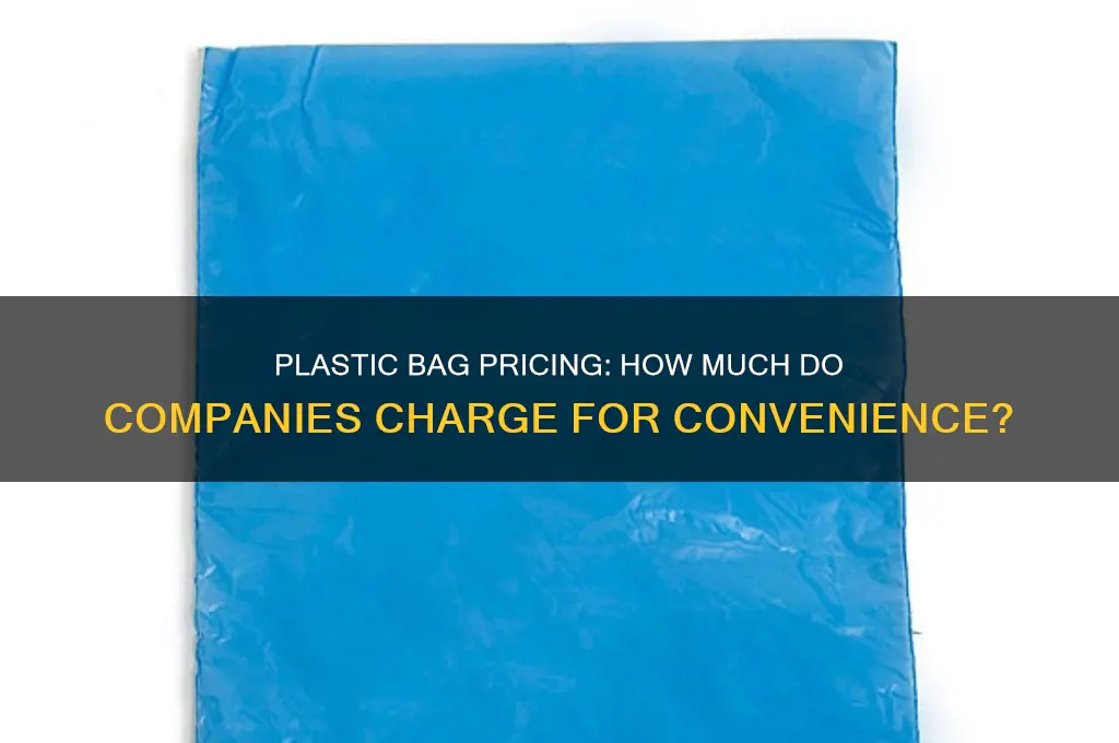 how much do companies sell plastic bags for