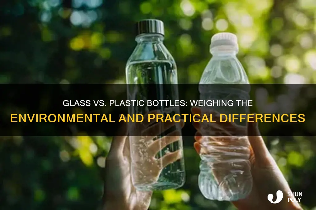 how much do glass bottles weigh compared to plastic