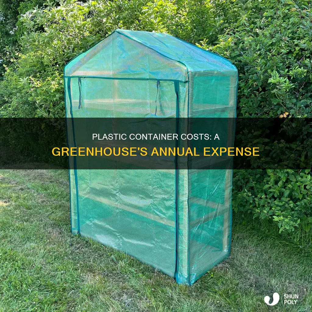 how much do greenhouses spend on plastic containers annually