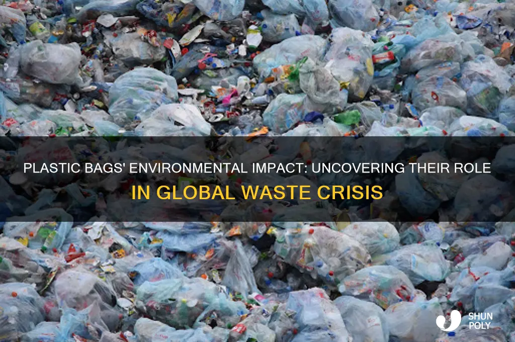 how much do plastic bags cause waste