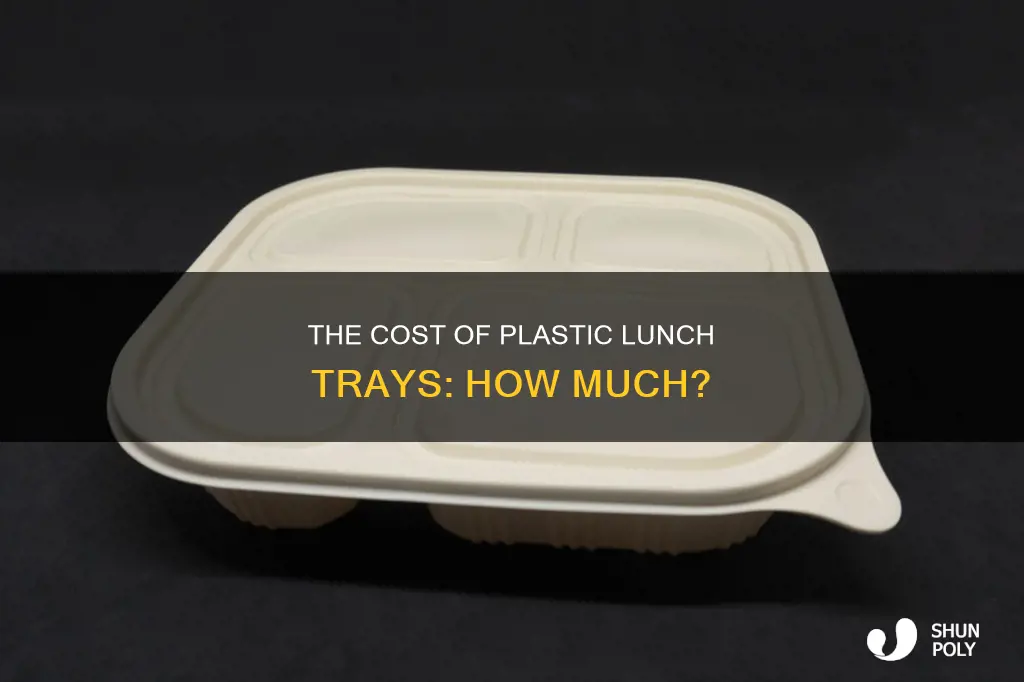 how much do plastic lunch trays cost