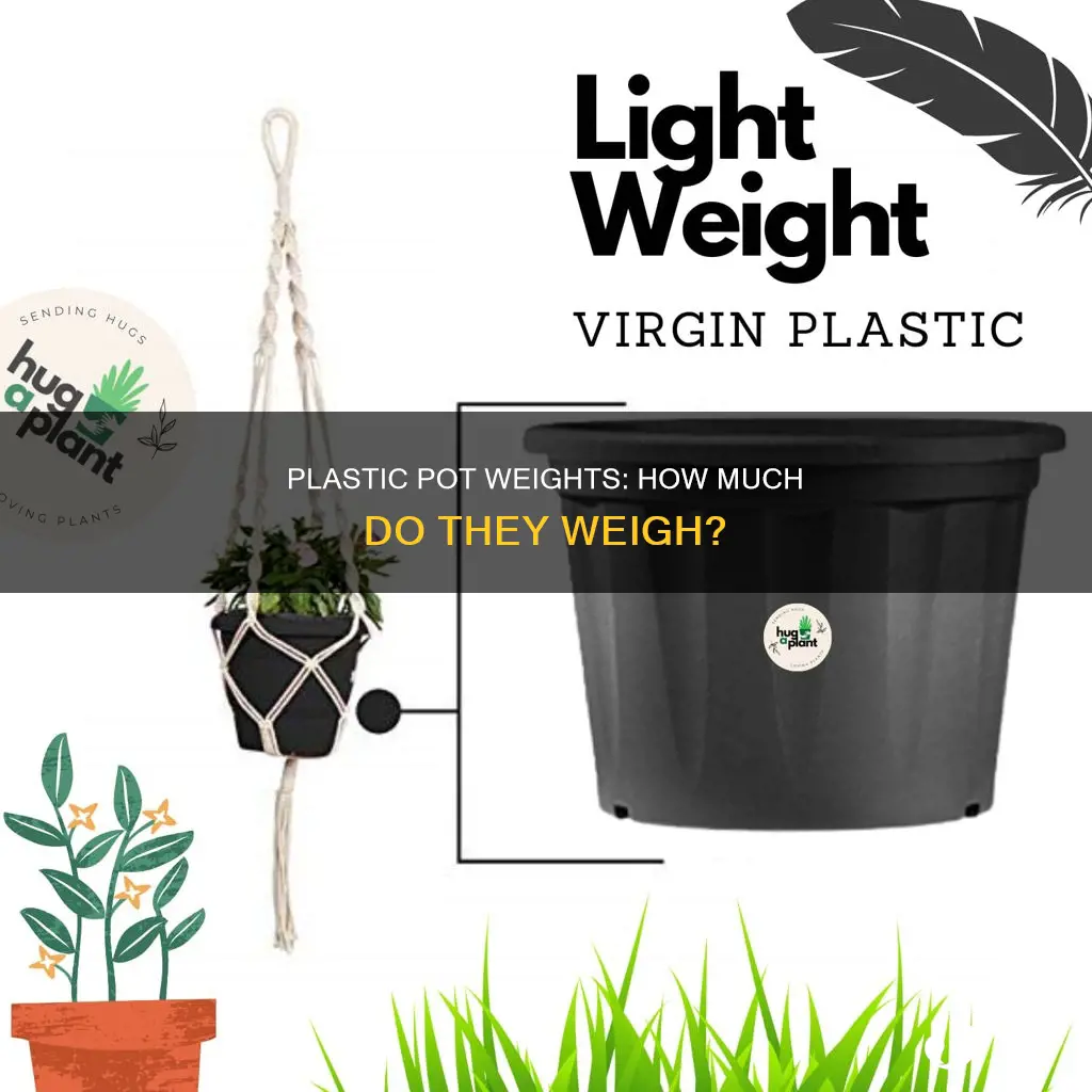 how much do plastic pots weigh