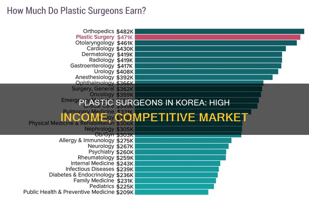 how much do plastic surgeons make in korea