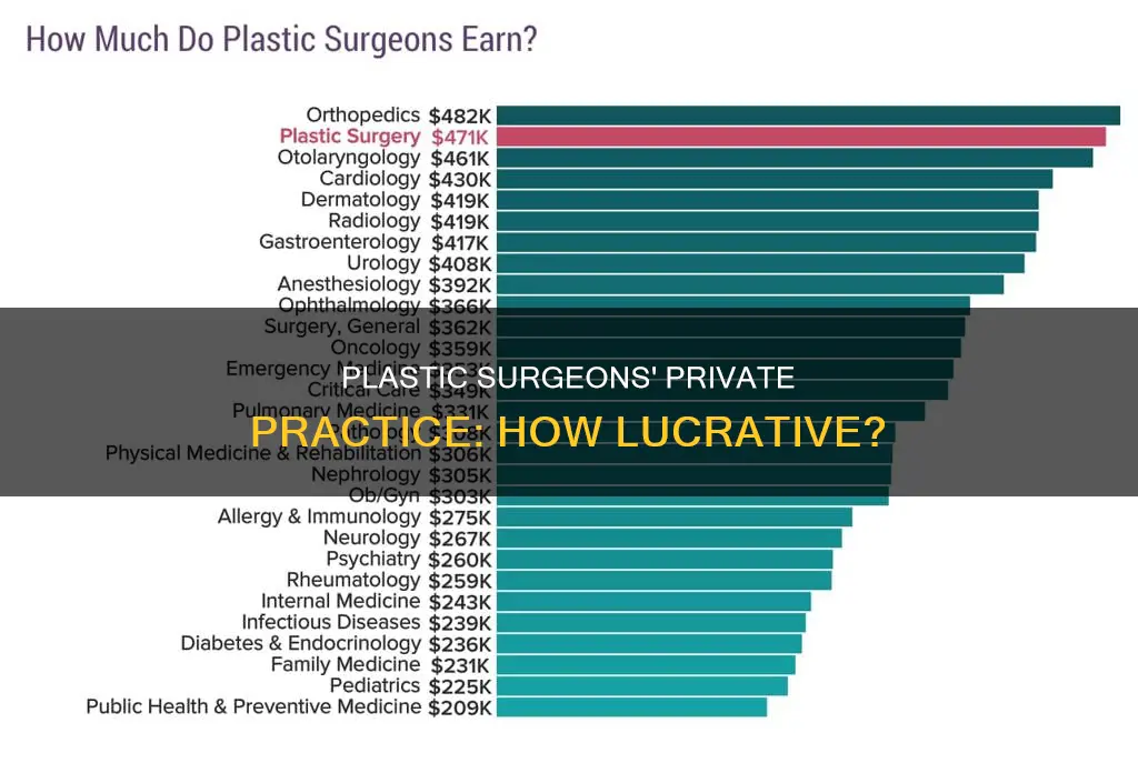 how much do plastic surgeons make private practice