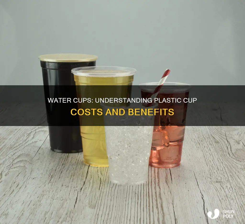 how much do plastic water cups cost