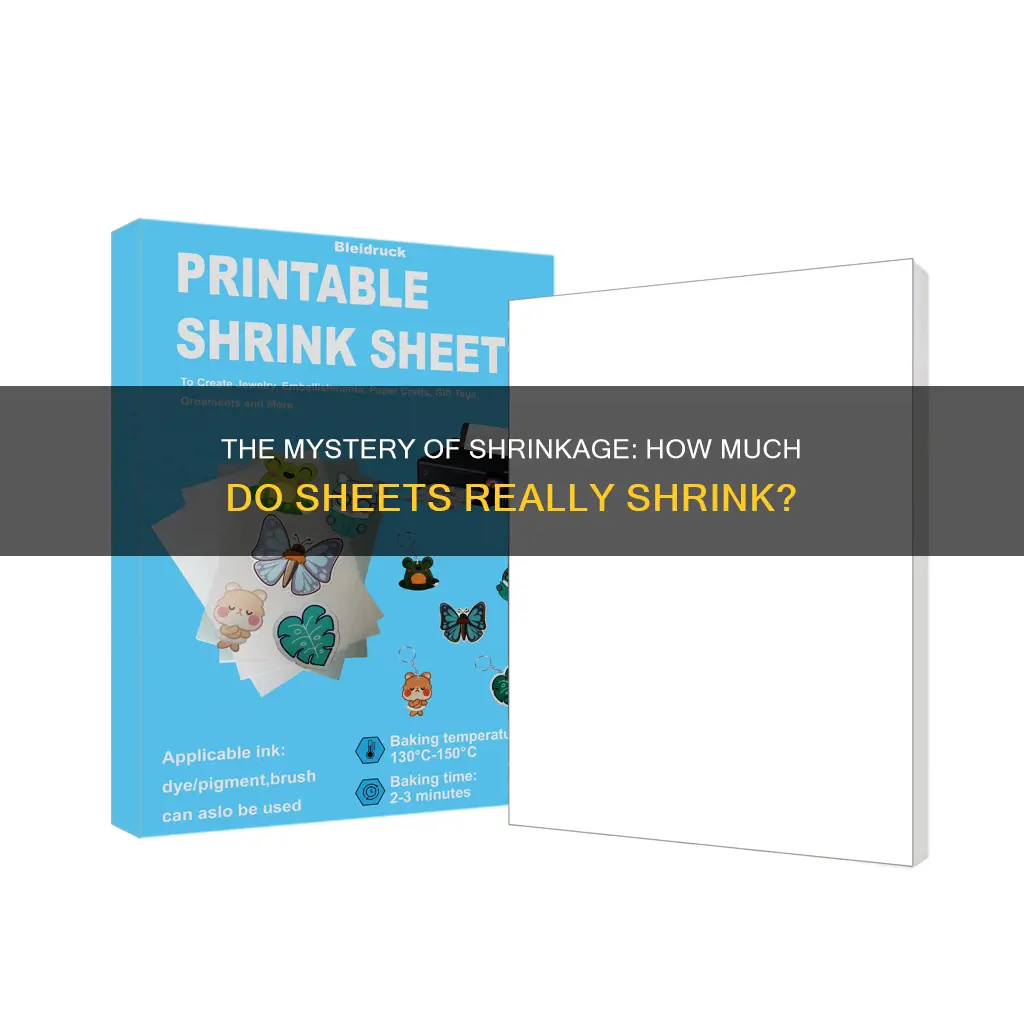 how much do the shrink plastic sheets actually shrink