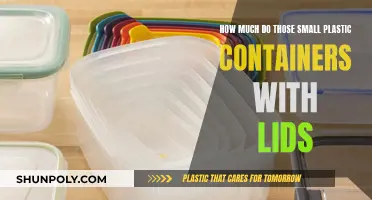 Little Plastic Containers: Cost and Convenience