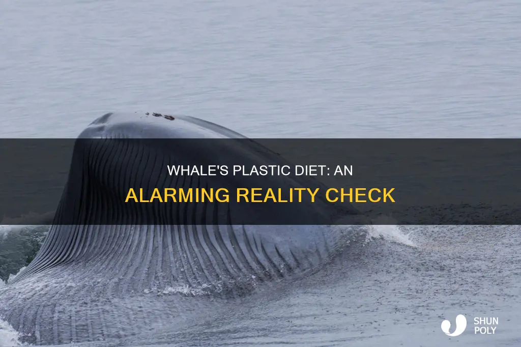 how much do whales eat plastic