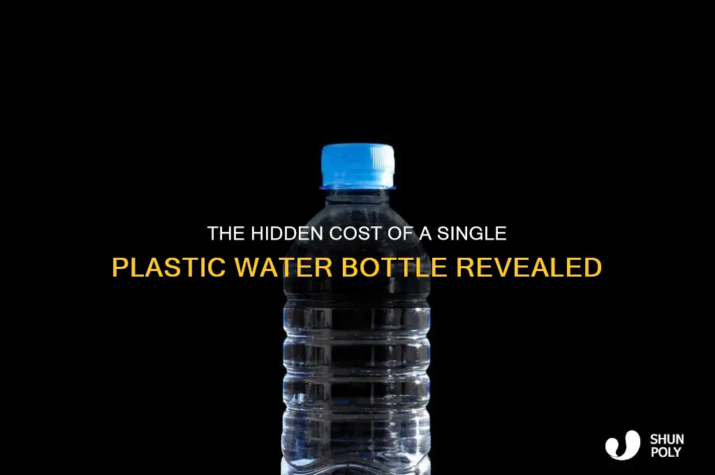 how much does 1 plastic water bottle cost