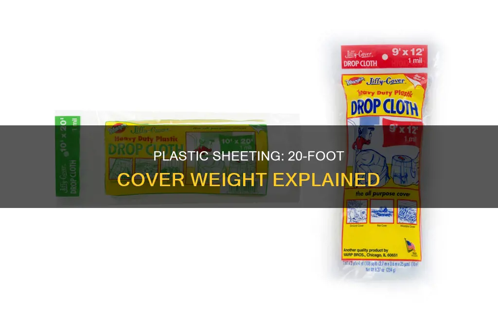 how much does 20 ft plastic covert weigh