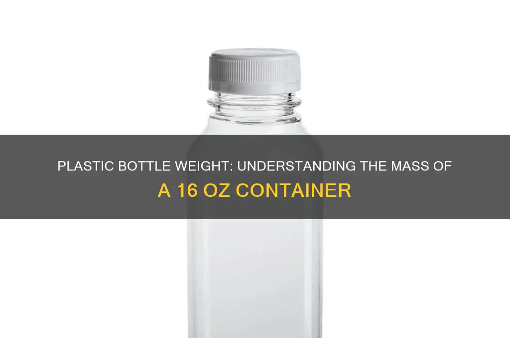 how much does a 16 oz plastic bottle weight