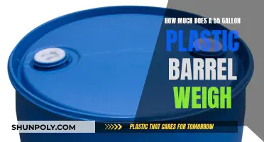 Plastic Barrel Weight: 55-Gallon Mystery Solved