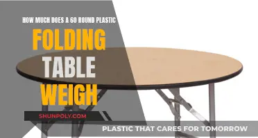 Weight of 60-Round Plastic Folding Tables: How Heavy?