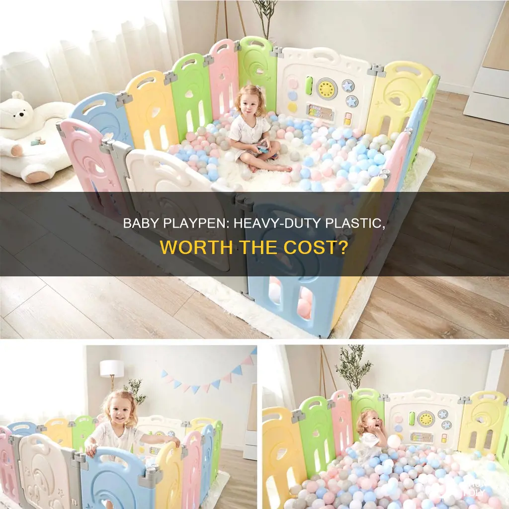 how much does a baby heavy duty plastic playpen