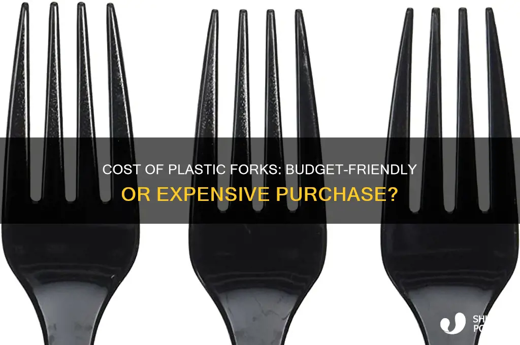 how much does a bag of plastic forks cost