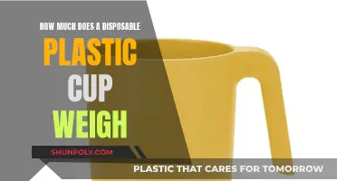 The Weight of Disposable Plastic Cups: How Much?