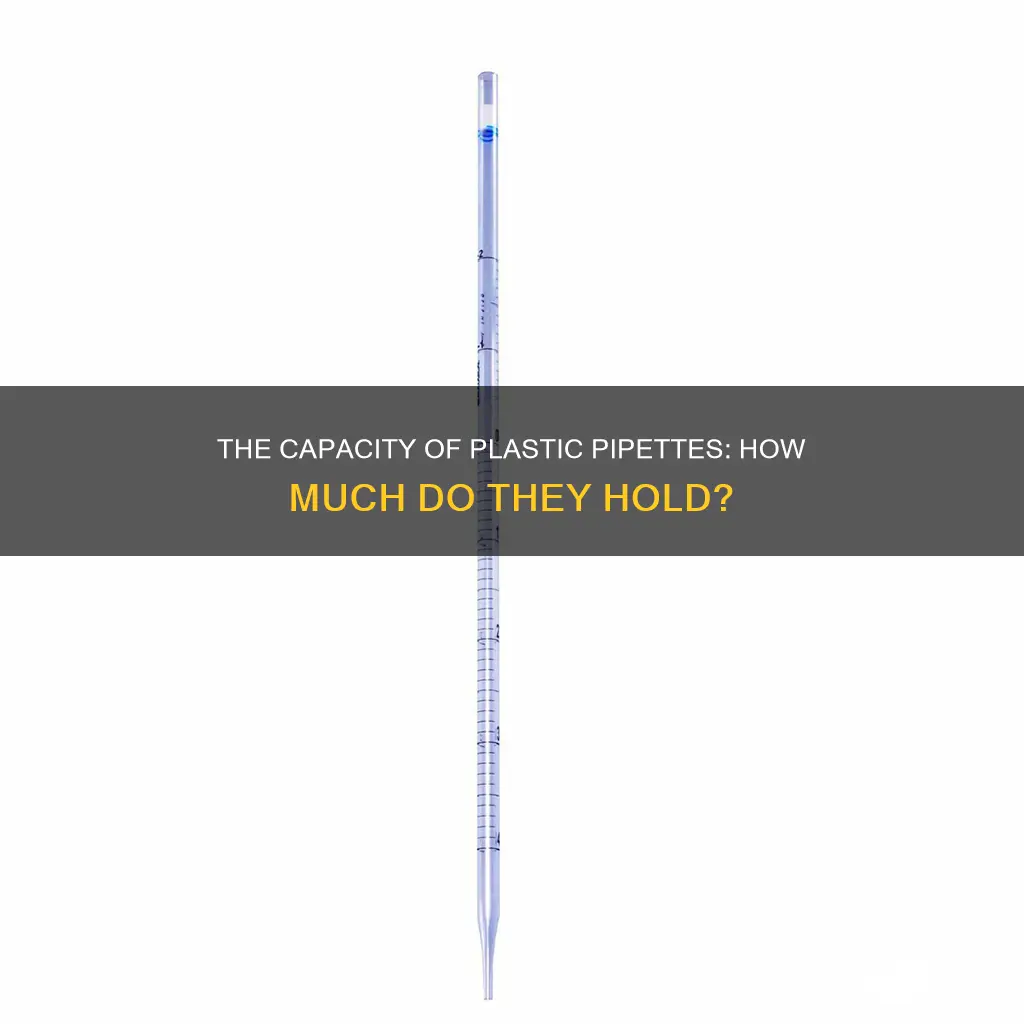 how much does a general plastic pipette hold