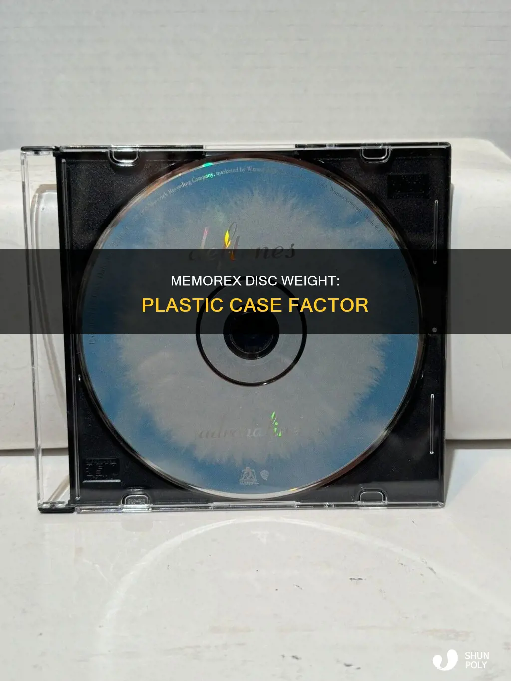 how much does a memorex disc in plastic case weigh