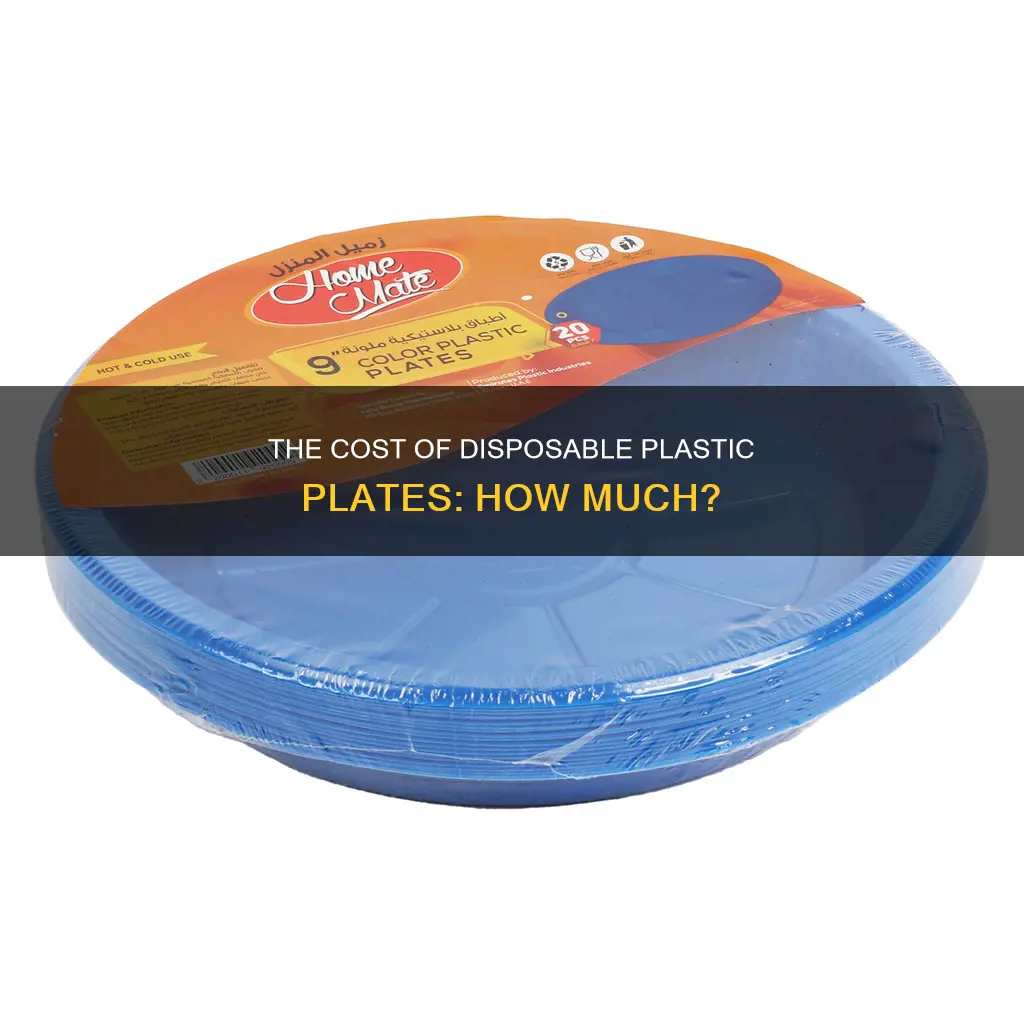 how much does a pack of plastic plates cost