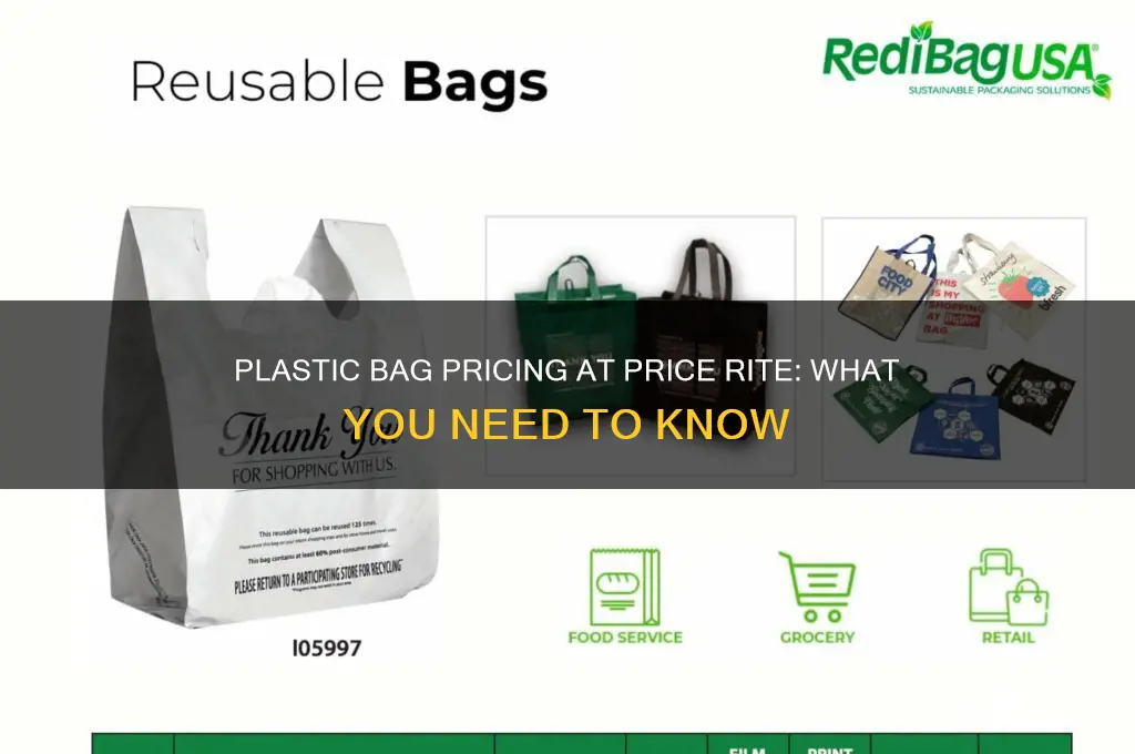 how much does a plastic bag cost at price rite