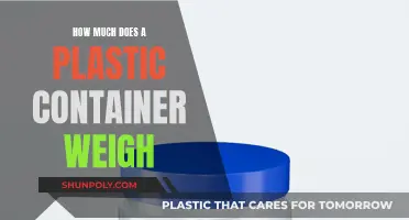 Plastic Container Weight: What's the Average?