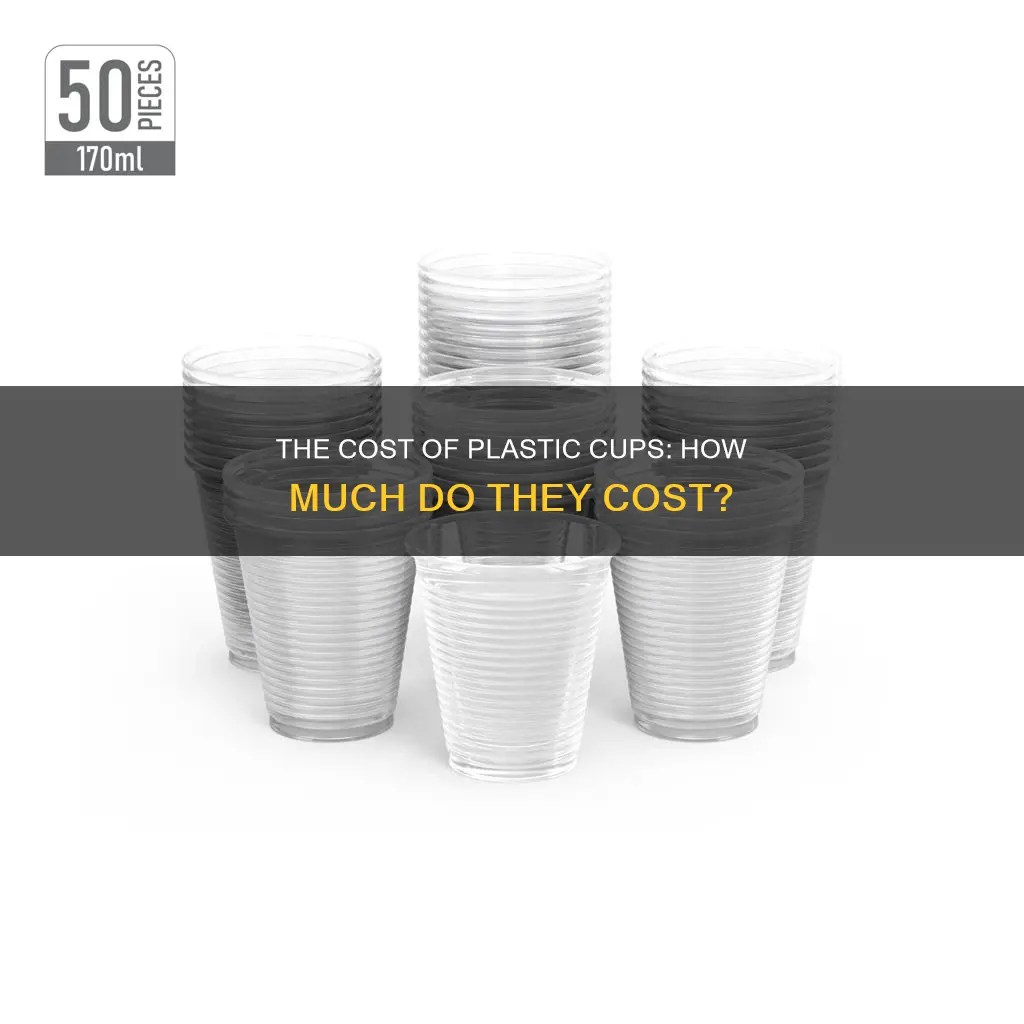 how much does a plastic cup cost