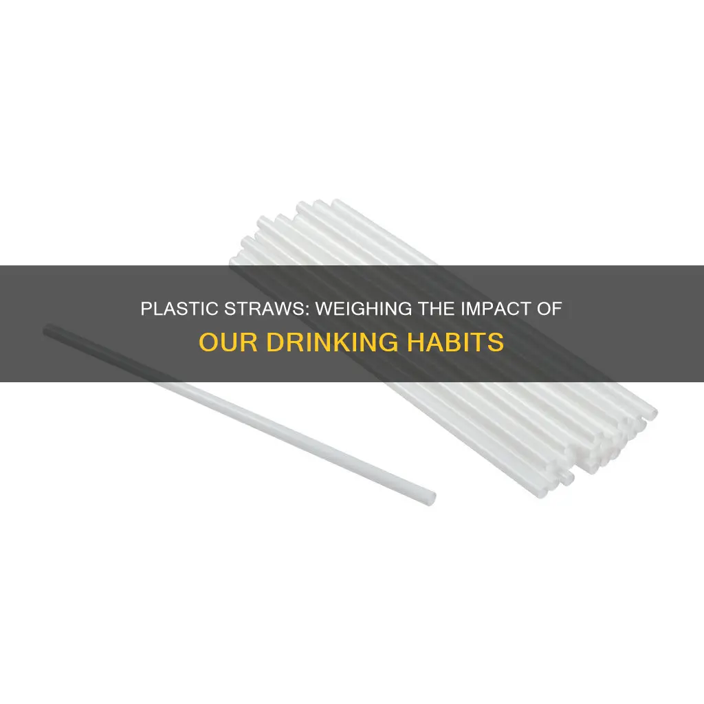 how much does a plastic drinking straw weigh