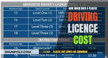 The Cost of a Plastic Driving Licence