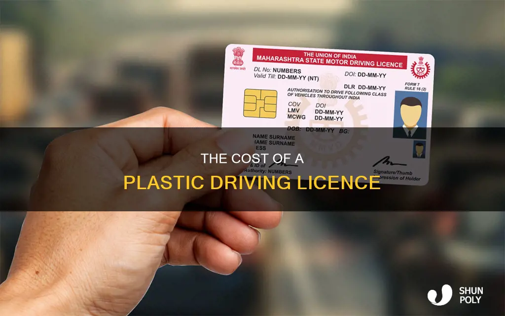 how much does a plastic driving licence cost