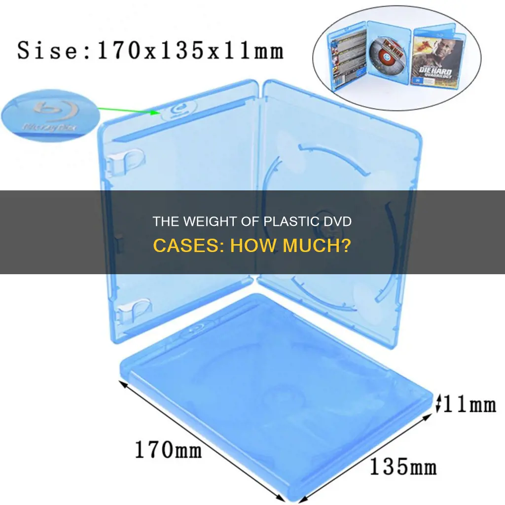 how much does a plastic dvd case weight