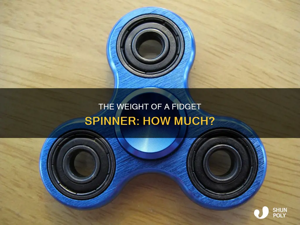 how much does a plastic fidget spinner weigh