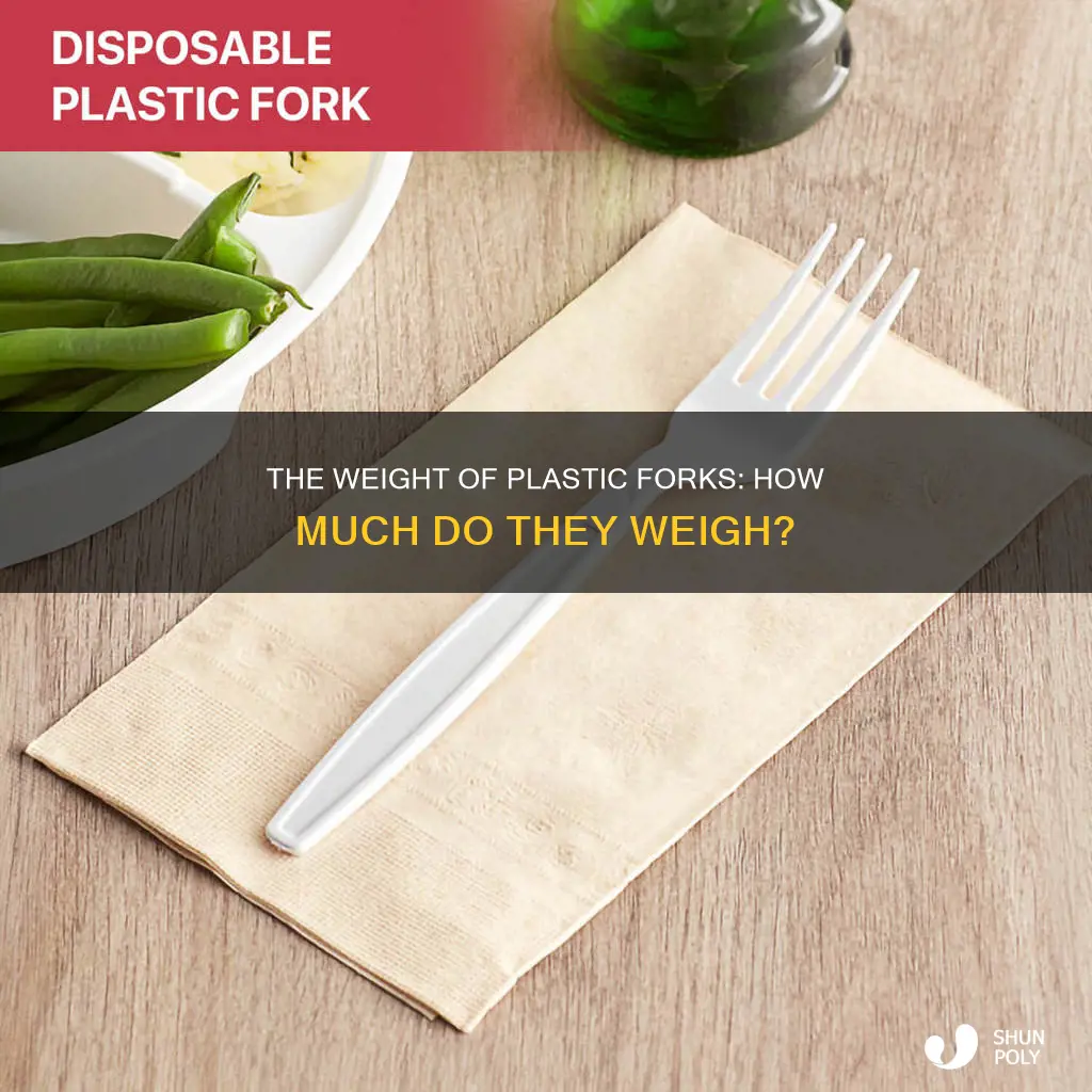how much does a plastic fork weigh
