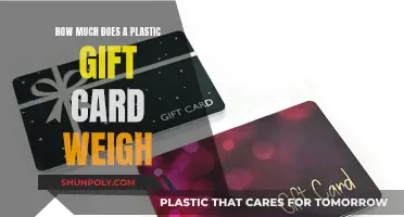 The Weight of Plastic Gift Cards: How Much?