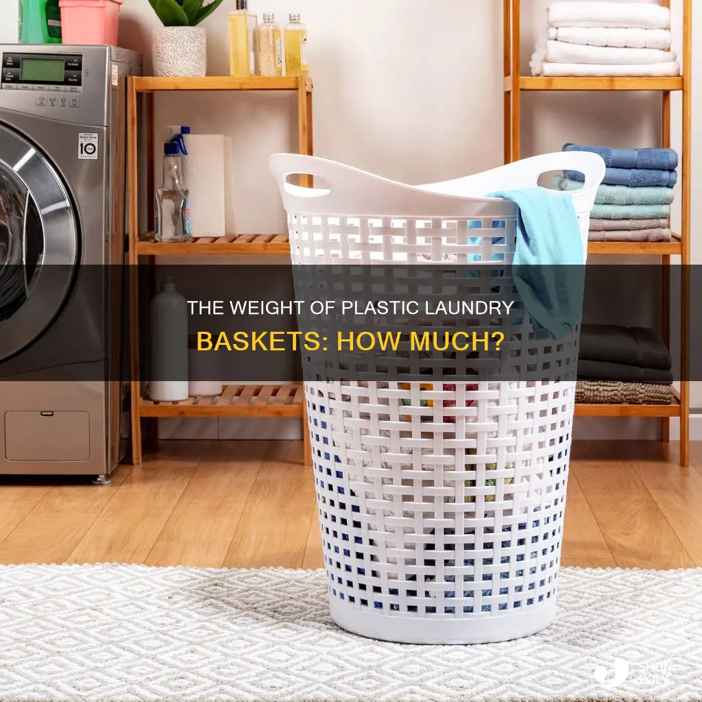 how much does a plastic laundry basket weigh