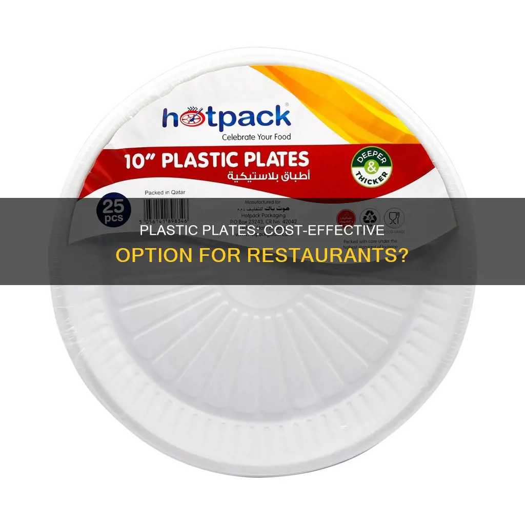 how much does a plastic plate cost for a restaurant