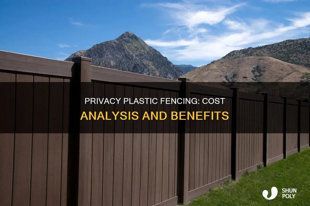 how much does a plastic privacy fence cost