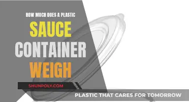 Weighing Plastic Sauce Containers: How Much Do They Weigh?