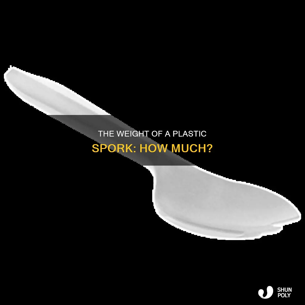 how much does a plastic spork weigh