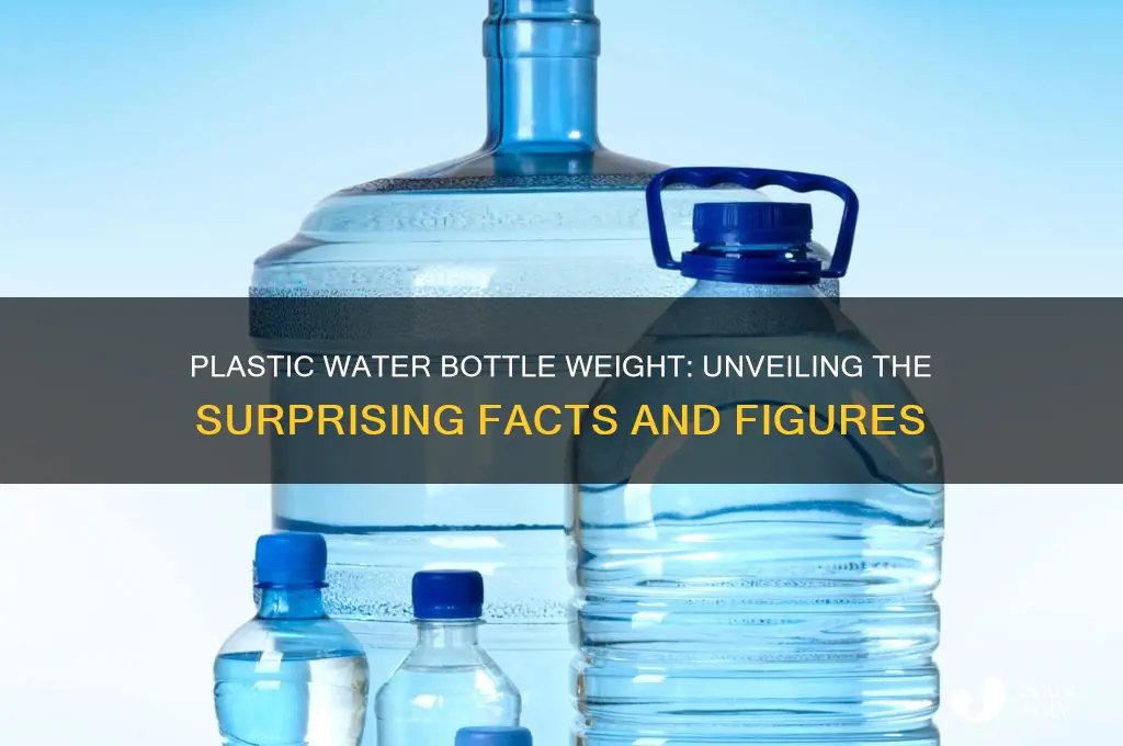 how much does a plastic water bottle way