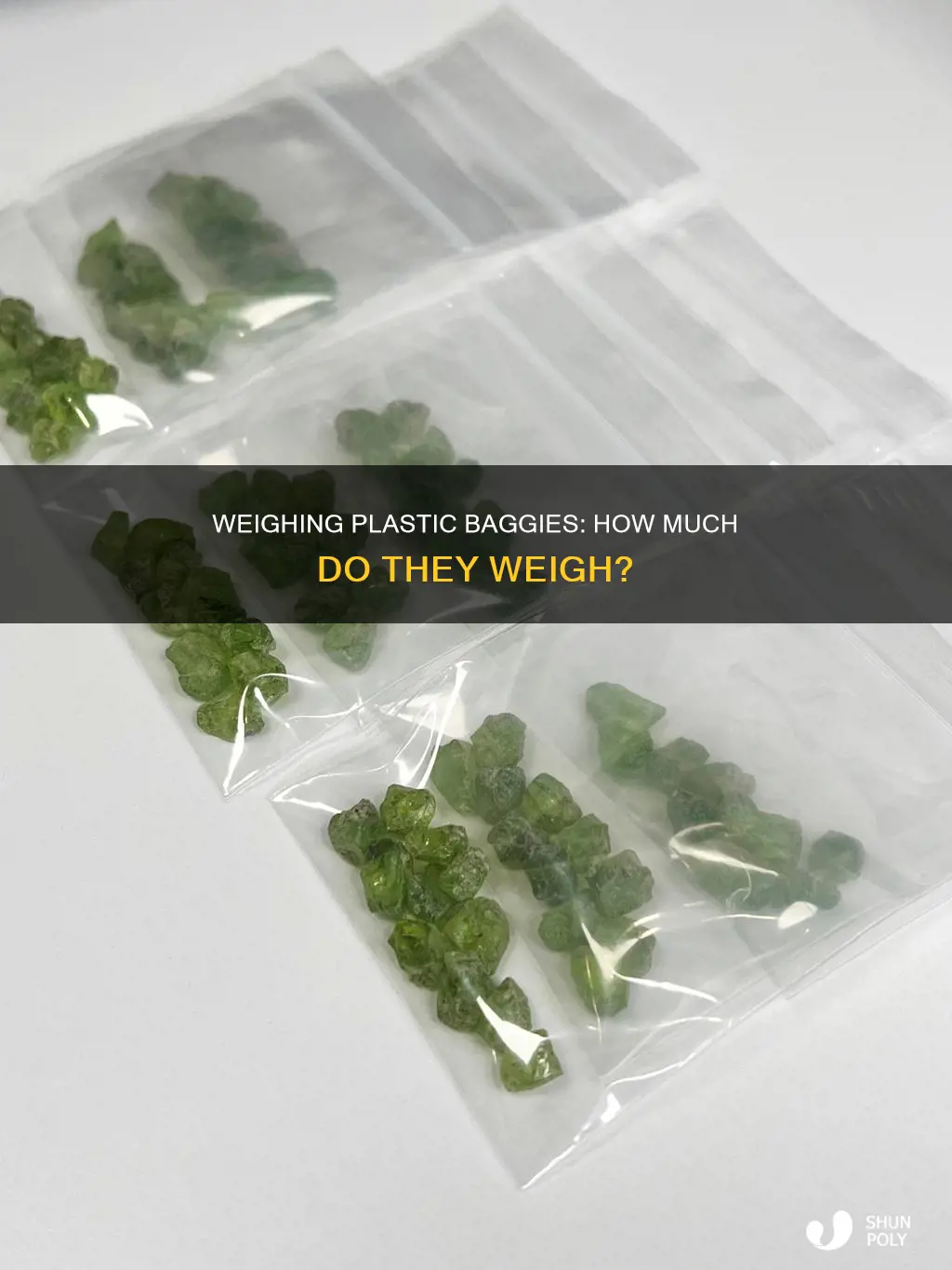 how much does a small plastic bagie weigh