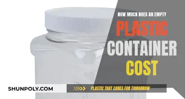 Plastic Containers: Cost of Empty Units Explored