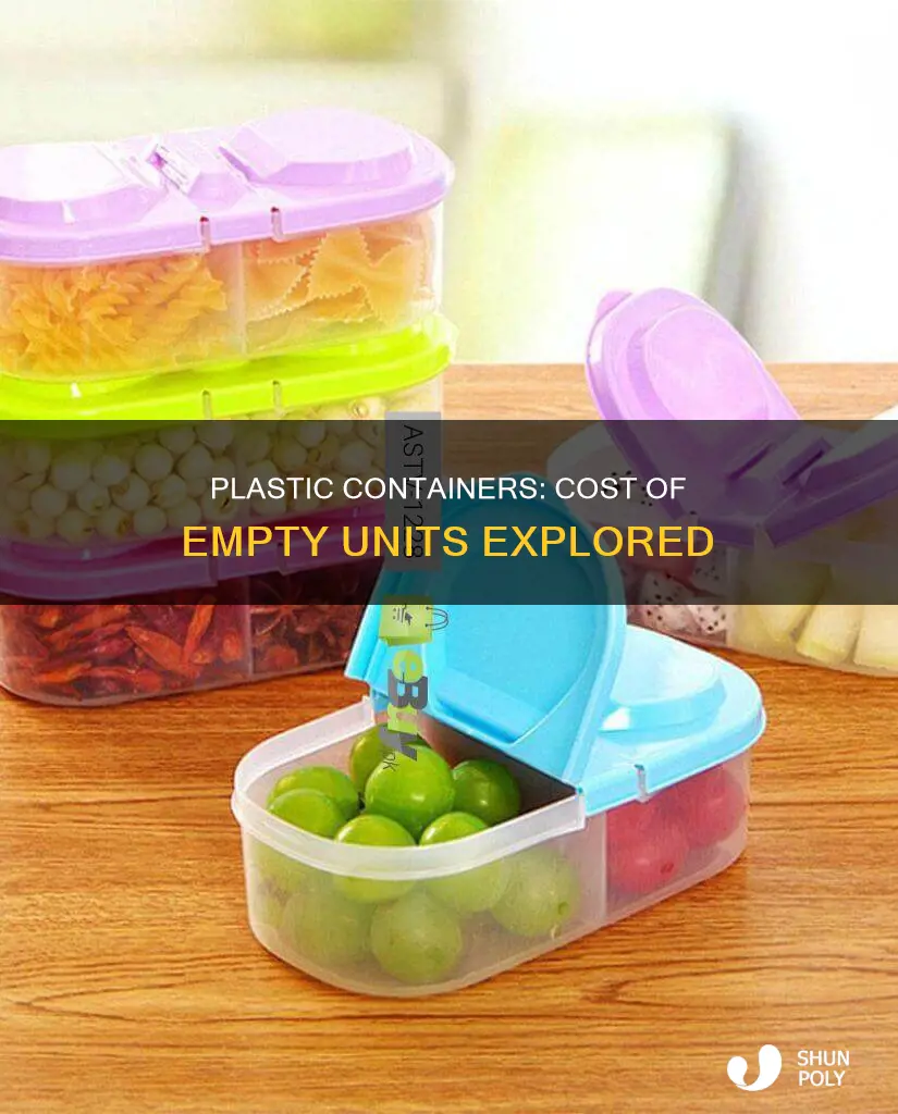 how much does an empty plastic container cost