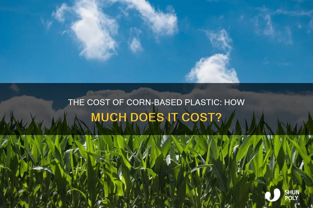 how much does corn based plastic cost