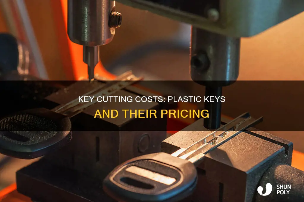 how much does cutting a key with plastic cost