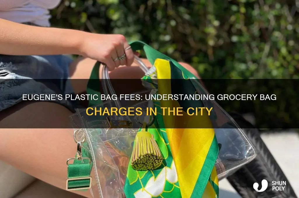 how much does eugene charge for plastic grocery bags