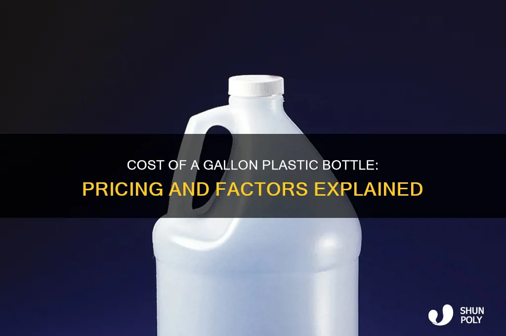 how much does it a gallon plastic bottle