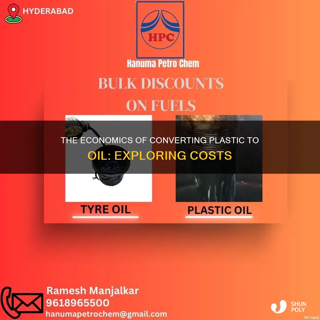 how much does it cost to convert plastic to oil