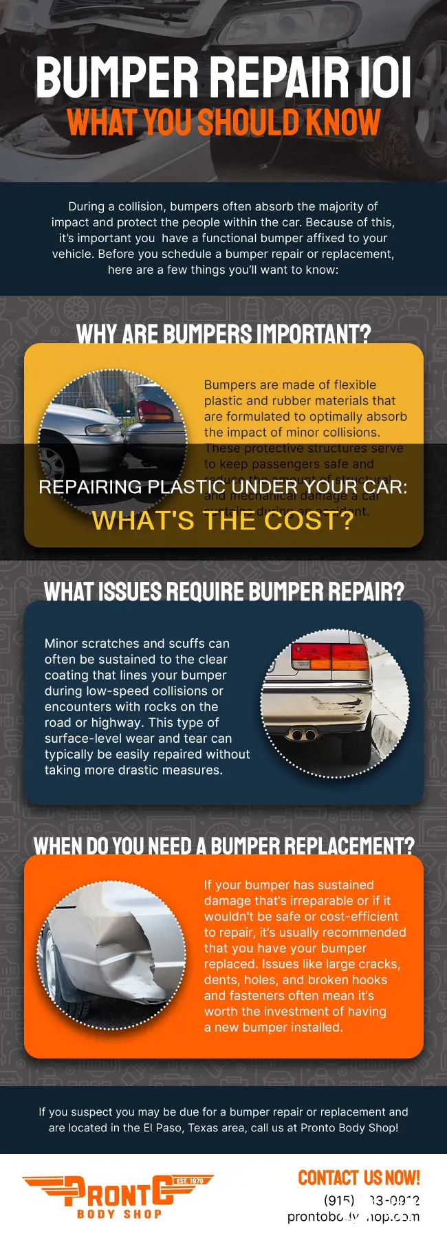 how much does it cost to fix plastic under car