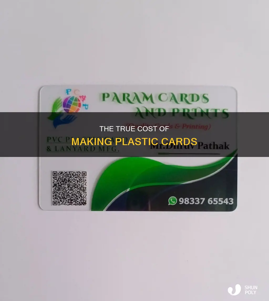 how much does it cost to make a plastic card