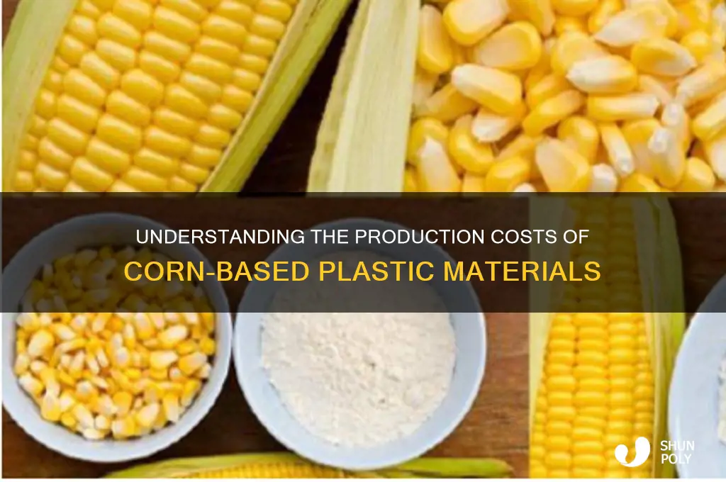 how much does it cost to make corn plastic